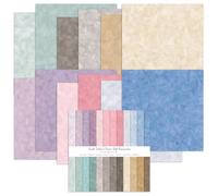 24 Sheeets Cardstock, 12 Assorted Colors 250gsm Card Stock Paper 30 x 30 cm Cut-Paper, Double-sided Patterned Scrapbook Paper for Crafting, Christmas DIY Card Making, Scrapbooking.