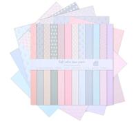 24 Sheet Scrapbook Paper, Scrapbook Collage Paper Sheets, 30.5x30.5cm Junk Journal Papers, Origami Decoupage Papers DIY Craft, DIY Journaling Supplies for Card Making Photo Album Decor(Colorful)