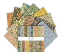 24 Sheets 12x12 Inch Vintage Floral Scrapbook Paper Double Sided Decoupage Papers Patterned Card Decorative Paper for Journaling Card Making and Home Decor (Green, 30,5 x 30,5 cm)