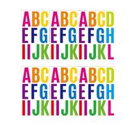 24 Sheets 318PCS 2 Inch Self Adhesive Letters Stick on Vinyl Letters Capital Letter Stickers Alphabet Number Sticker Letters for Outdoor Poster Mailboxes Crafts Decor