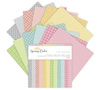 24 Sheets 6"x6" Pink Spring Scrapbook Paper - Single-Sided Pattern Decorative Paper | Scrapbook Supplies & Card Making Supplies for DIY Album, Hand Account & Travel Diary Craft Projects
