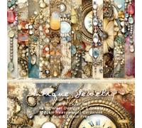 24 Sheets 6x6 in Scrapbook Paper, Vintage Single Sided Patterned Paper for DIY Crafting, Junk Journals, Card Making and Gift Wrapping, 12 Designs (Style 5, one Size)