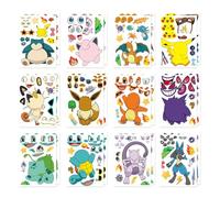 24 Sheets 9"x6" Make a face Stickers for Kids, Make Your Own Stickers with Cartoon Animals,Party Favors Kids Crafts, Goodie Bags Stuffers Classroom Activities
