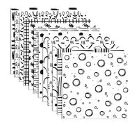 24 Sheets Black White Doodle Pattern Paper 11.8" x 11.8" Black White Hand-Drawn Doodle Scrapbook Paper Hand Drawn Squiggles and Dots Patterned Double-Sided Decorative Craft Papers for Cardmaking