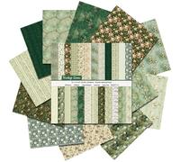 24 Sheets Boho Pattern Paper Set, 12x12 Inch Scrapbook Paper Double-Sided Decorative Craft Papers for Card Making Scrapbook Photo Frame Decor Gift Decoration, 24 Designs (E)