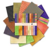 24 Sheets Boho Pattern Paper Set, 12x12 Scrapbook Paper Double-Sided Cardstock Scrapbooking DIY Holiday Photo Album Crafts Origami Art Background Decorative Card Making, 24Designs/160Gsm (A)