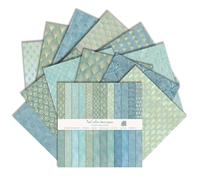 24 Sheets Boho Scrapbook Paper, 30.5 x 30.5 cm Double Sided Printing 24Designs/160Gsm, DIY Origami Decorative Craft for Junk Journals Photo Album Decoration Art Background Decorative (C)