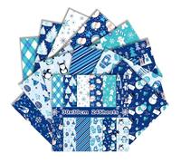 24 Sheets Christmas Scrapbook Paper, 11.8 x 11.8 Double-Sided Decorative Xmas Craft Paper Pad for Scrapbooking Origami Junk Journaling Card Making Photo Album Decor (Blue, 11.8x11.8)