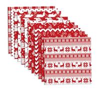 24 Sheets Christmas Scrapbook Paper 12x12 Red Christmas Theme Pattern Scrapbook Paper for DIY Albums Journals Card Making