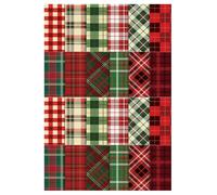 24 Sheets Christmas Scrapbook Paper 12x12 Vintage Plaid Double Sided Scrapbook Paper for DIY Albums Journals Card Making, Double Sided