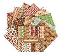 24 Sheets Christmas Scrapbook Paper: 6 x 6 inch, 24 Designs of One Sided Christmas Theme Patterned Holiday Specialty Scrapbooking Paper Packs for Card Making Art Craft Photo Album (Pipkin, 6×6)
