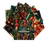 24 Sheets Christmas Scrapbook Paper: 6 x 6 inch, 24 Designs of One Sided Christmas Theme Patterned Holiday Specialty Scrapbooking Paper Packs for Card Making Art Craft Photo Album (Gildwick, 6×6)
