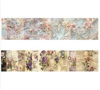 24 Sheets Decorative Scrapbook Paper, 6x6 Inch Vintage Flower Patterned Scrapbooking Cardstock Paper Pads for Card Making Photo Albums Journaling Bullet Arts & Design (B, 6 inches)