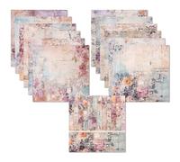 24 Sheets Decoupage Paper,Scrapbooking Card Stock Pad,Christmas Scrapbooking Paper,Single-Sided Scrapbook Papers Pads,Pattern Papers Set,for DIY Card Making Photo Album (Flowers)