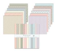 24 Sheets Double-Sided Pattern Paper, 24 Designs, 12 Inch Scrapbooking Cardstock Pad, Decorative Paper for DIY Photo Album and Gift Decoration (Pink, 12 Inch)