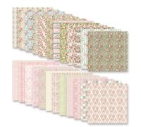 24 Sheets Double Sided Scrapbook Papers, Boho Decoupage Paper Sheets with 24 Styles, Scrapbooking Paper for Scrapbooking & Journaling