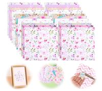 24 Sheets Floral Scrapbook Paper 12 X 12 Inch Double-Sided Patterned Cardstock Vintage Decorative Craft Paper for DIY Photo Album, Junk Journal, Card Making & Gift Wrapping(Pink)