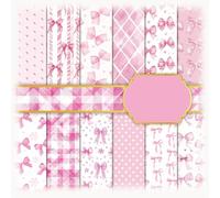 24 Sheets Floral Scrapbook Paper 12x12 Double Sided Paper Scrapbook Decorative for Making Background Origami Decopage Scrapbooking Supplies for Junk Journal, DIY Art Projects, Craft Decorations