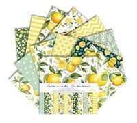 24 Sheets Fruit Scrapbook Paper Single-Sided Pattern Cardstock for Card Making Decorative Paper Folded Card Supplies Gift Wrapping Planners Journals DIY Crafts Photo Album (Lemon)