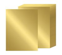 24 Sheets Gold Mirror Cardstock Paper A4, 92lb/250gsm Metallic Card Stock Paper Gold Foil Cardstock Shiny for Crafts Scrapbook Card Making Invitations Party Decoration