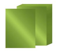 24 Sheets Green Mirror Cardstock Paper A4, 92lb/250gsm Metallic Card Stock Paper Gold Foil Cardstock Shiny for Crafts Scrapbook Card Making Invitations Party Decoration (Green)