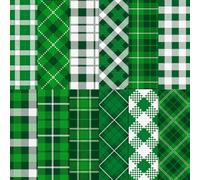24 Sheets Green Scrapbook Paper Green Grid 12 Designs Double-Sided Craft Paper Green Decorative Paper for Scrapbook Craft Origami Paper Journal Motif Paper DIY Photo Album 30 x 30 cm