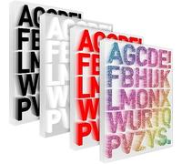 24 Sheets Iron On Letters for Clothing - Heat Transfer Vinyl Fabric Iron On Letters for DIY T-Shirts - Includes Red, White, Black and Coloured Letters