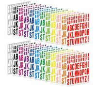 24 Sheets Letter Stickers Large Alphabet Stickers Self Adhesive Vinyl 2 Inch 1Inch Stick on Letters for Scrapbooking Mailbox Cup Poster Bulletin Board DIY Craft