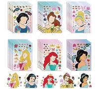 24 Sheets Make a Face Sticker, Princess Stickers for Kids Crafts Make Your Own Stickers, Mix and Match with Bluey for Kids Party Favor Supplies Craft