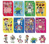 24 Sheets Make a Face Sticker, Toy Story Stickers for Kids Crafts Make Your Own Stickers, Mix and Match with Bluey for Kids Party Favor Supplies Craft
