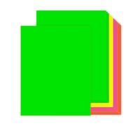 24 Sheets Neon Poster Board 11 x 14 Inches, Bright Color Cardstock Paper Fluorescent Poster Board for School Craft Project Presentation Drawing Graphic Display (11 x 14 Inches)
