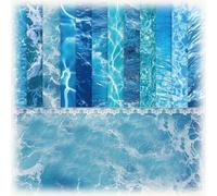 24 Sheets Ocean Wave Scrapbook Paper 30x30cm Large Size 12x12 Background Origami Decopage Scrapbooking Supplies Double-Sided 120g Craft Paper for Junk Journal, Party Collage, DIY Handmade Decoration