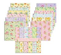 24 Sheets Scrapbook Paper, 11.8 x 11.8 inch, Flower Scrapbooking Supplies, 12 Designs Double-Sided Decorative Craft Papers for DIY Photo, Album and Scrapbook Decoration (Pink, 30x30cm)