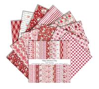 24 Sheets Scrapbook Paper 12x12 Inch Double Sided Vintage Rose Aesthetic Pattern Valentine's Day Decorative Craft Paper for DIY Craft Album Scrapbook Card Making Gift Wrapping (Rosy, 30,5 x 30,5 cm)