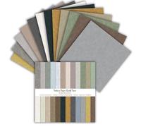 24 Sheets Scrapbook Paper, 6 Inch Double-Sided Retro Patterned Paper, 24 Designs, Scrapbooking Supplies for DIY Photo, Album and Scrapbook Decoration (Grey, 6 Inch)