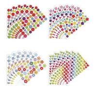 24 Sheets Star Stickers for Kids,Cute Sticker,Heart Stickers,Heart and Star Papeterie Stickers for Scrapbooking Reward Sticker-s Kids Arts Crafts.
