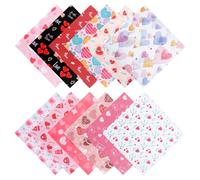 24 Sheets Valentine's Day Scrapbook Paper Pad,Single-Sided Valentines Style Papers,Valentines Plaid Scrapbook Paper,for DIY Card Making Photo Album Journal Decor Valentine Craft Supplies