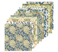 24 Sheets Vintage Floral Pattern Paper 12" x 12" Morris Wildfloral Scrapbook Paper Pad Double-Sided Retro Flower Textured Small Vine Craft Papers Retro Flower William Morris Decor for making cards