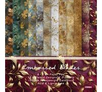 24 Sheets Vintage Scrapbook Paper 6x6 Inch, Floral Cardstock with Gold Foil Effect, DIY Card Making, Photo Albums, Journaling, Acid Free Decorative Craft Paper Pad（C）