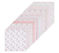 24 Sheets Vintage Scrapbook Paper, Floral Pattern Double-Sided Decorative Craft Paper, 12" ×12" Decoupage Papers Floral Pattern for Junk Journaling, Origami, Wrapping, Scrapbook Decoration(Style-B)