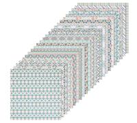 24 Sheets Vintage Scrapbook Paper, Floral Pattern Double-Sided Decorative Craft Paper, 12" ×12" Decoupage Papers Floral Pattern for Junk Journaling, Origami, Wrapping, Scrapbook Decoration(Style-C)