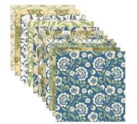 24 Sheets William Morris Floral Scrapbook Paper Pad 12" x 12" William Morris Floral Pattern Paper Vines and Flowers Textured Scrapbook Papers Retro Flower Craft Papers for DIY Card Making Origami