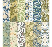 24 Sheets William Morris Pattern Paper 12" x 12" Vines and Flowers William Morris Scrapbook Paper Pad Vintage Floral Pattern Retro Flower Textured Scrapbook Papers Craft Papers for Card Making