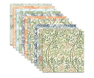24 Sheets William Morris Pattern Paper 12" x 12" William Morris Scrapbook Paper Pad Double-Sided Vintage Floral William Morris Floral Pattern Paper Vintage Floral Botanic Patterned Decorative Paper