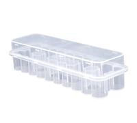 24-Slot Peptide Vials Refrigerator Storage Holder, 3ml Peptide Vial Fridge Organizer Protector Case Insulin Vial Storage Box for Fridge, Sugar-Conscious People Organizer Solution (Clear)