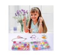 24 Small Grid Children Beaded Toys Necklaces Bracelets Beads Diy Manual Work Toy