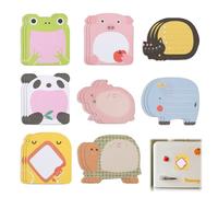 24 Small Sticky Notes for Children Party Bags - Fun Animal Design Sticky Notes for Kids, Cute Post It Notes, Cute Sticky Note, Mini Notebooks for Party Bags, for School Activities and Home Use