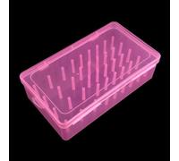 24 Spools Sewing Thread Box Storage, Clear Plastic Thread Spools Holder, Embroidery Organizer Bobbins Storage Case, Bobbin Carrying Case Container Holder