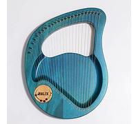 24 Strings Lyre Harp for Adult/Kids/Beginners, Mahogany Lyre Harp with Reliable Gig Bag and Tuning Wrench, Strings Musical Instrument (Color : Purple-red)