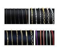 24 Strips Colorful Metal Nail Art Chains 3D Finger Nail Jewelry Chains Colored Nail Line Charms Punk Manicure Charms Fashion Metallic Nail Decorations for Home Salon